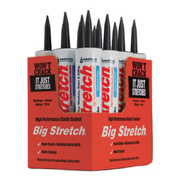 Sashco Big Stretch Charcoal Gray Acrylic Latex Door/Siding/ Window Caulk Sealant 10.5 fl. oz.