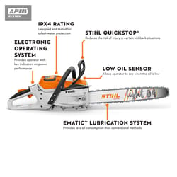 STIHL MSA 300 C-O 20 in. 36 V Battery Chainsaw Tool Only 0.325 in.