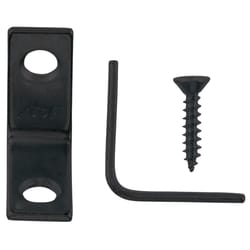 Ace 1 in. H X 1/2 in. W X 1 in. D Black Steel Inside L Corner Brace