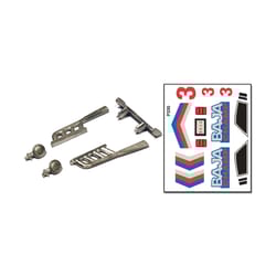PineCar Custom Parts With Decal Multicolored