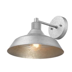 Globe Electric Sutton 1-Light Galvanized Silver Wall Sconce