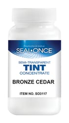 Seal-Once Bronze Cedar Water-Based Stain Tint 4 oz