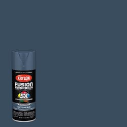 Krylon Fusion All-In-One Matte Ink Blue Paint+Primer Spray Paint 12 oz