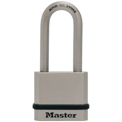 Master Lock 1-3/4 in. W Steel Dual Ball Bearing Locking Weather-Resistant Padlock