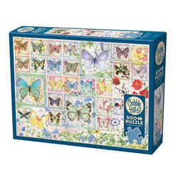 Cobble Hill Butterfly Tiles Jigsaw Puzzle Cardboard 500 pc