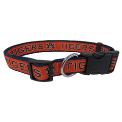 Pets First Team Colors Auburn Tigers Nylon Dog Collar Medium