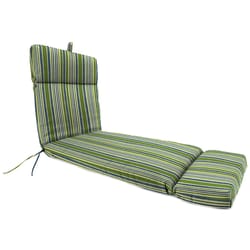 Jordan Manufacturing Blue/Green Stripe Polyester Chaise Cushion 4 in. H X 22 in. W X 72 in. L