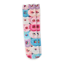 Two Left Feet Unisex Donut M/L Novelty Socks Multicolored