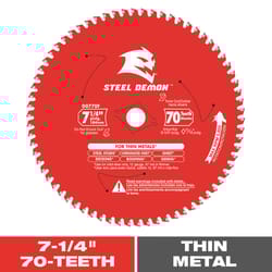 Diablo Steel Demon 7-1/4 in. D X 5/8 in. TiCo Hi-Density Carbide Circular Saw Blade 70 teeth 1 pk