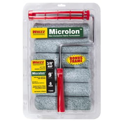 Whizz Microlon 9 in. W X 3/8 in. Regular Paint Roller Cover 6 pk