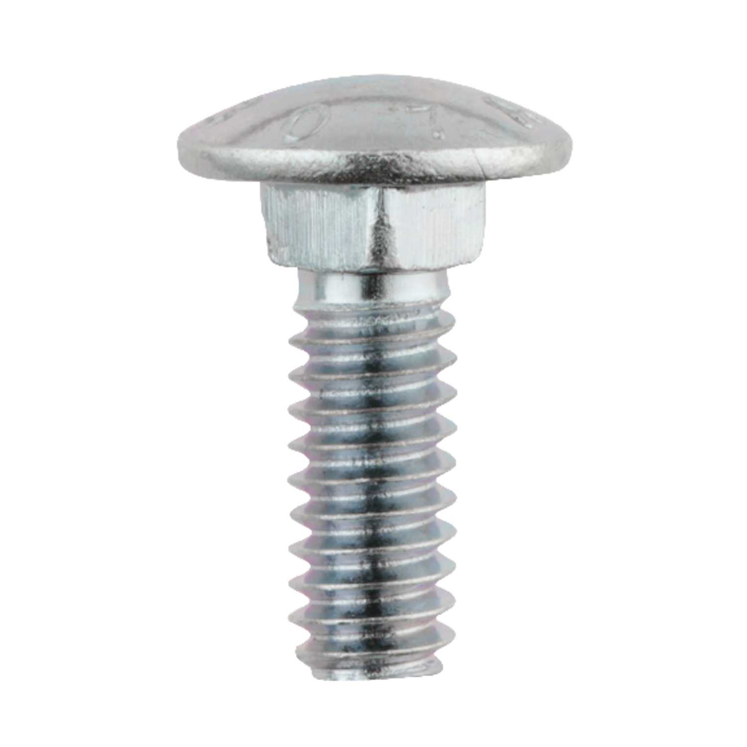 Hillman 1/4 in. Dia. x 3/4 in. L ZincPlated Steel Carriage Bolt 100 pk