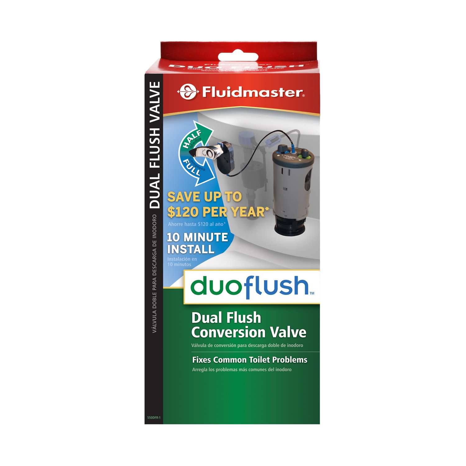 Fluidmaster Push Button Cistern Dual Flush Valve