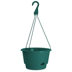 Rugg Polyresin Hanging Basket Green