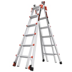 Little Giant Velocity 26 ft. H Aluminum Telescoping Multi-Position Ladder Type IA 300 lb. capacity