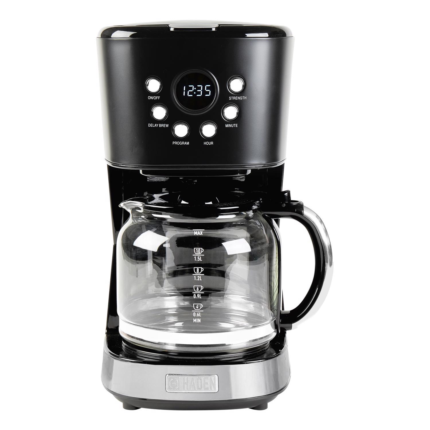 Photos - Other Accessories Haden 12 cups Black Coffee Maker 75098 