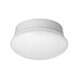 ETI Color Preference 3.5 in. H X 7 in. W X 7 in. L White LED Ceiling Spin Light