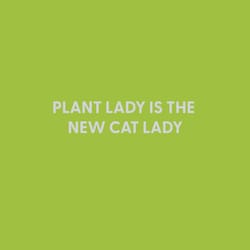 Chive Blank Greeting Card Plant Lady is the New Cat Lady
