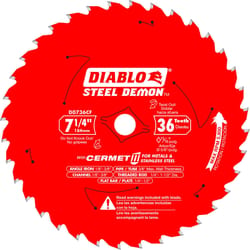 Diablo Steel Demon 7-1/4 in. D X 13/16 in. Cermet Metal Saw Blade 36 teeth 1 pk