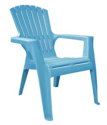 Adams Kids 1 Pc Pool Blue Polypropylene Frame Adirondack Chair Blue Ace Hardware