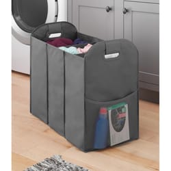 Whitmor Gray Fabric Collapsible Hamper