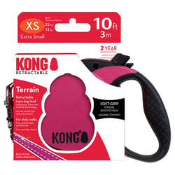 Kong Fuchsia Plastic Dog Retractable Leash X-Small