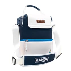 Kanga Pouch Blue/White 12 cans Soft Sided Cooler