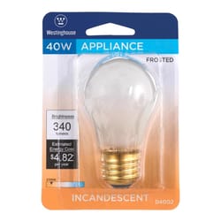Westinghouse 40 W A15 Appliance Incandescent Bulb E26 (Medium) White 1 pk