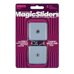 Magic Sliders Gray Screw-On Nylon Sliding Discs 4 pk