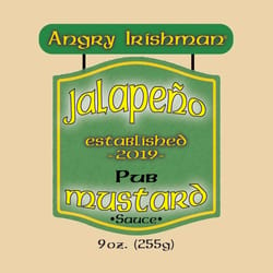 Angry Irishman Jalapeno Mustard Hot Sauce 9 oz