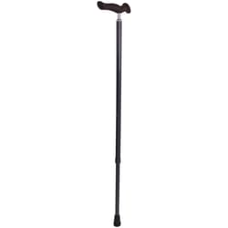 Carex Health Brands Carbon Gray Comfort Grip Walking Cane Aluminum/Plastic 37 in. H X 4 in. L