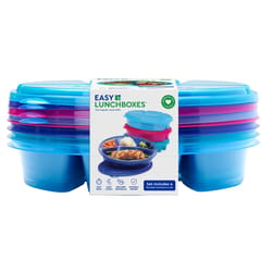 Bentgo Easy Lunch Boxes 4 compartments Jewel Brights Bento Box 4 pk