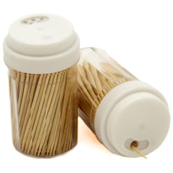 Chef Craft Brown/Clear Plastic/Wood Toothpicks and Container 250 oz