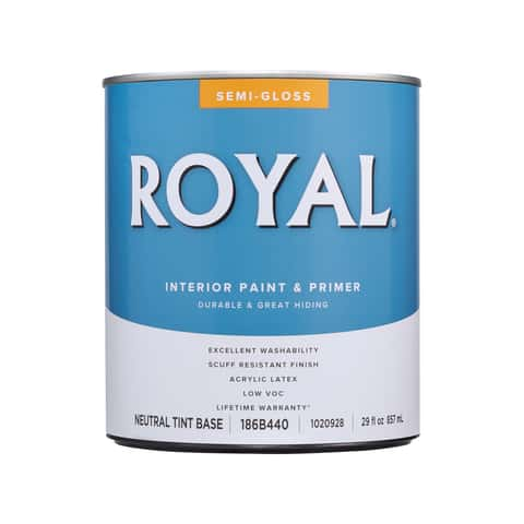 Painter's Select Acrylic Latex Paint, Interior/Exterior, Neutral Base Flat,  1 Qt.