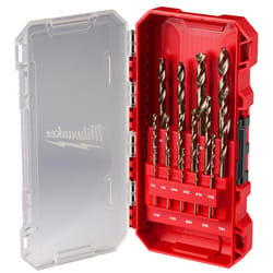 Milwaukee Red Helix Cobalt Drill Bit Set 3-Flat Shank 1 pk