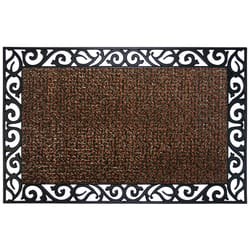 GrassWorx Clean Machine 24 in. W X 36 in. L Brown Wrought Iron AstroTurf Door Mat