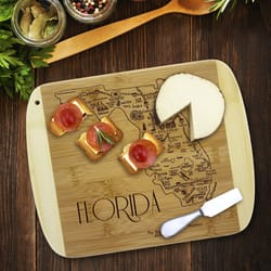 Totally Bamboo A Slice of Life 11 in. L X 8.75 in. W X 0.5 in. Bamboo Cutting Board