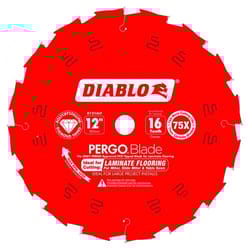 Diablo Pergo Blade 12 in. D X 1 in. Laminate Flooring PCD Circular Saw Blade 16 teeth 1 each