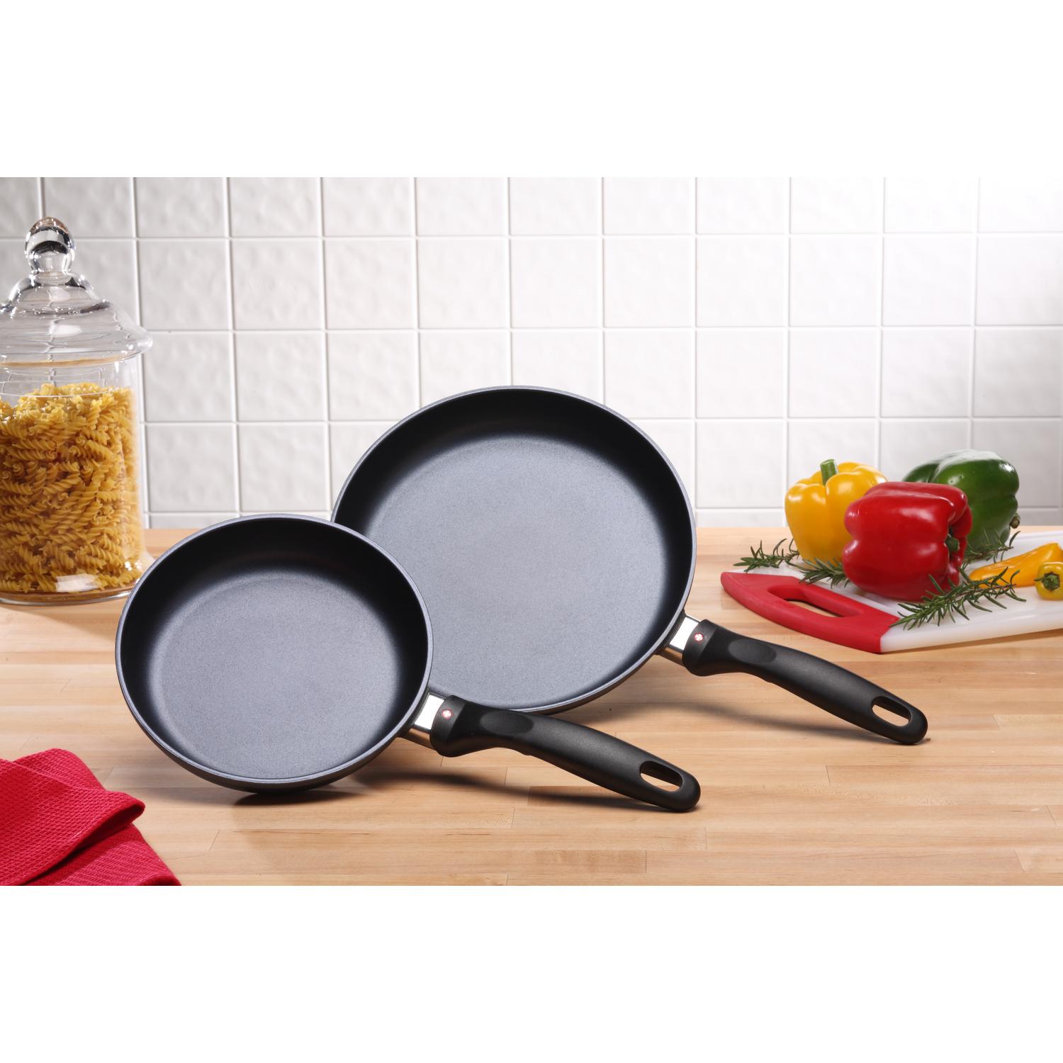 Swiss Diamond Cast Aluminum Fry Pan Set Black Sansujyuku sansujyuku.com