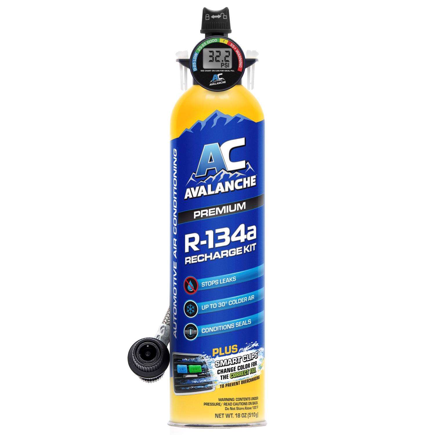 AC Avalanche R134a Refrigerant Recharge Kit 18 oz Ace Hardware