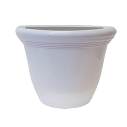 Misco 9.3 in. H X 12 in. D Plastic Planter White