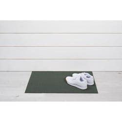 Chilewich 18 in. W X 28 in. L Green Solid Vinyl Door Mat