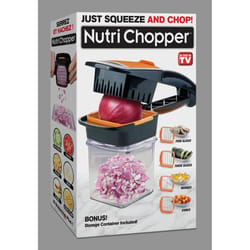 Nutri Chopper Black/Orange Plastic/Stainless Steel Chopper