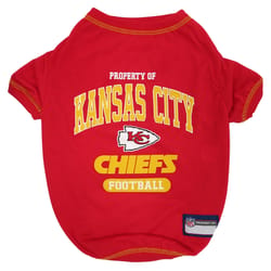 Pets First Red Kansas City Chiefs Dog T-Shirt Medium