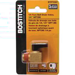 Bostitch Steel Drain Valve 1/4 in. Male 1 pc