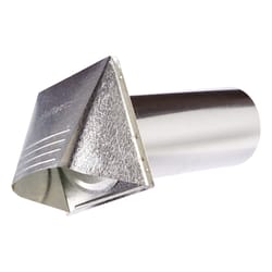 Ace 4 in. W X 4 in. L Galvanized Silver Steel Dryer Vent