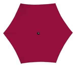 Living Accents  MARKET  9 ft. Tiltable Red  Patio Umbrella 