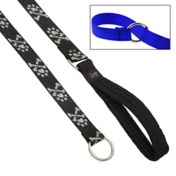 LupinePet Basic Designs Bling Bonz Bling Bonz Nylon Dog Training Leash