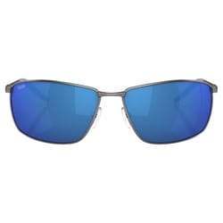 Costa Turret Silver Frame Blue Lens Polarized Sunglasses