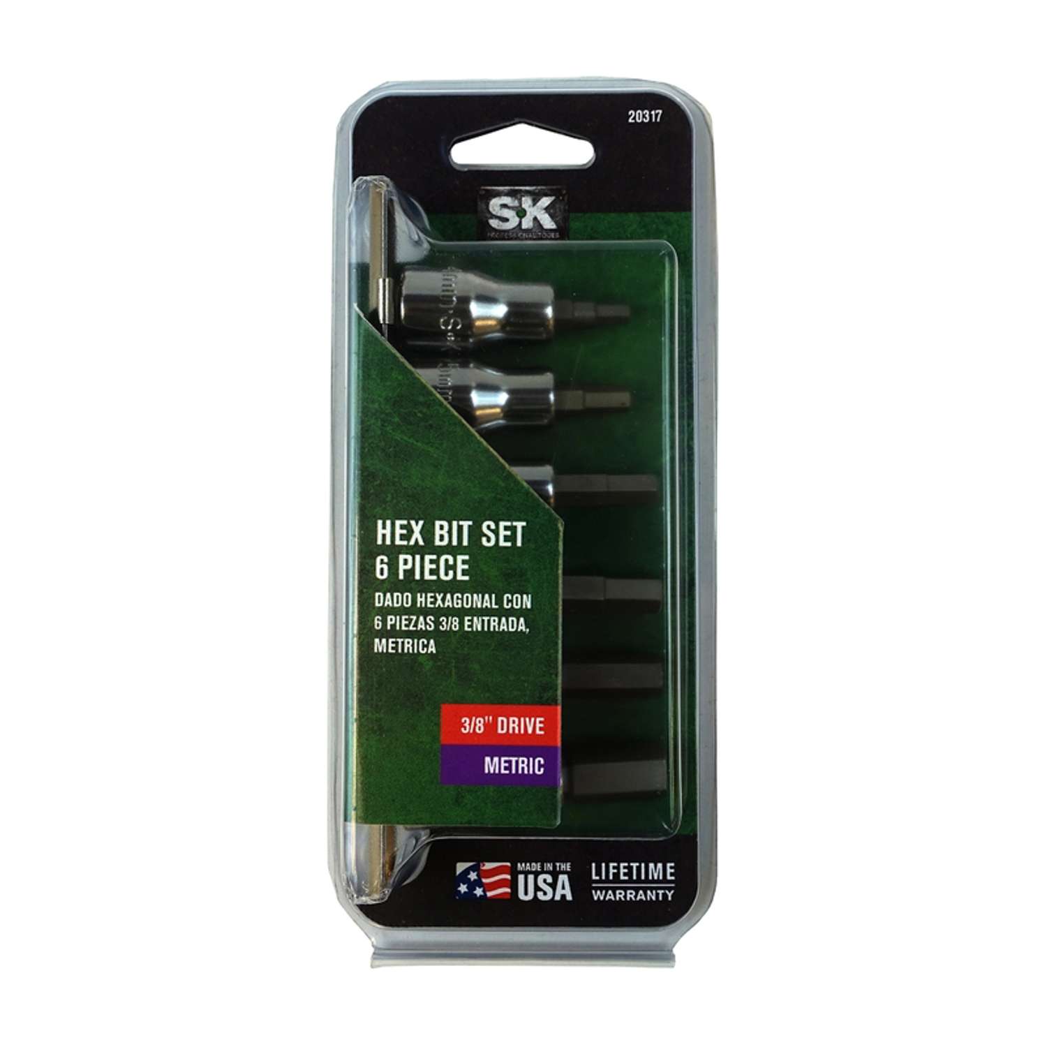 SK Professional Tools 3/8 in. drive Metric Hex Bit Socket Set 6 pc - Ace  Hardware