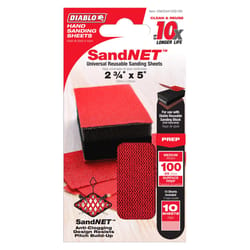 Diablo SandNet 5 in. L X 2-3/4 in. W 100 Grit Ceramic Blend Sanding Sheet 1 pk